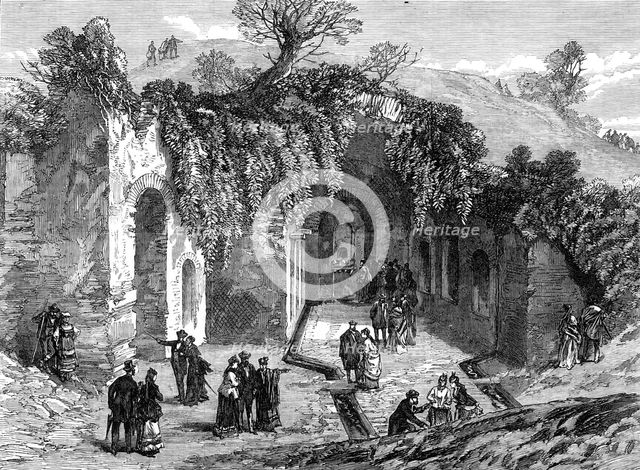 The Fountain of Egeria, at Rome, 1870. Creator: Unknown.