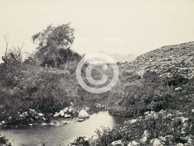 The Fountain of Jerico and Probable Site of the City, ca. 1857. Creator: Francis Frith.