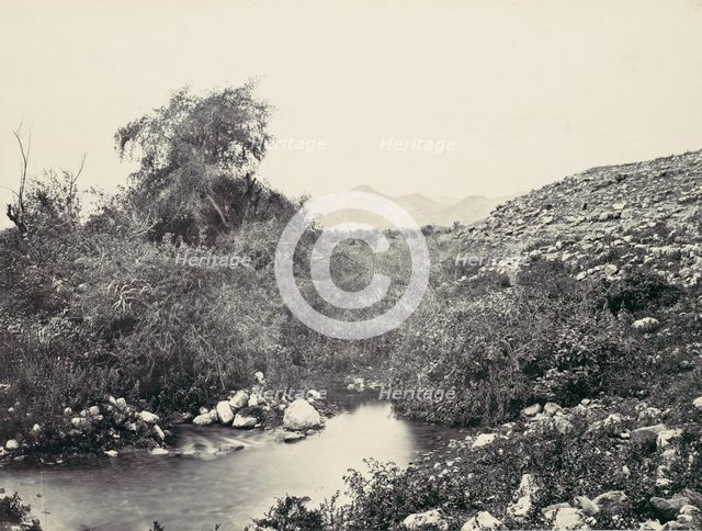 The Fountain of Jerico and Probable Site of the City, ca. 1857. Creator: Francis Frith.