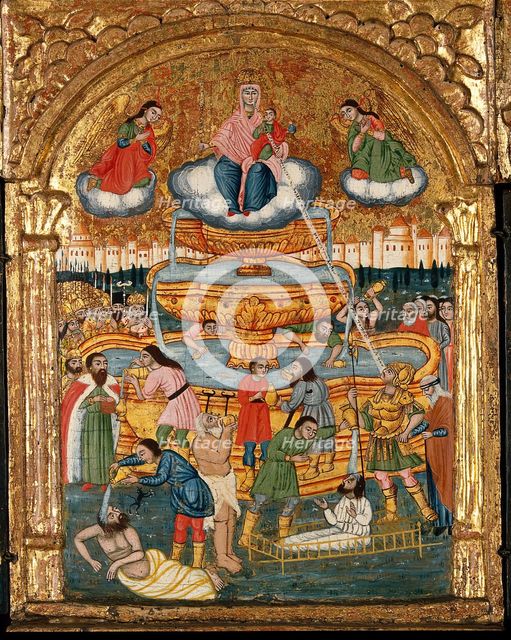 The fountain of life, and saints. Creator: Unknown.