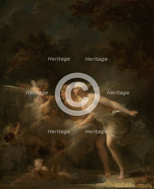 The Fountain of Love, c. 1785. Artist: Fragonard, Jean Honoré (1732-1806)