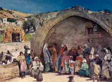 The Fountain of the Virgin at Nazareth 1902. Creator: John Fulleylove