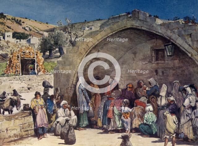 'The Fountain of the Virgin at Nazareth', 1902. Creator: John Fulleylove.