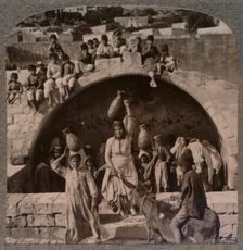 The Fountain of the Virgin, Nazareth c1900