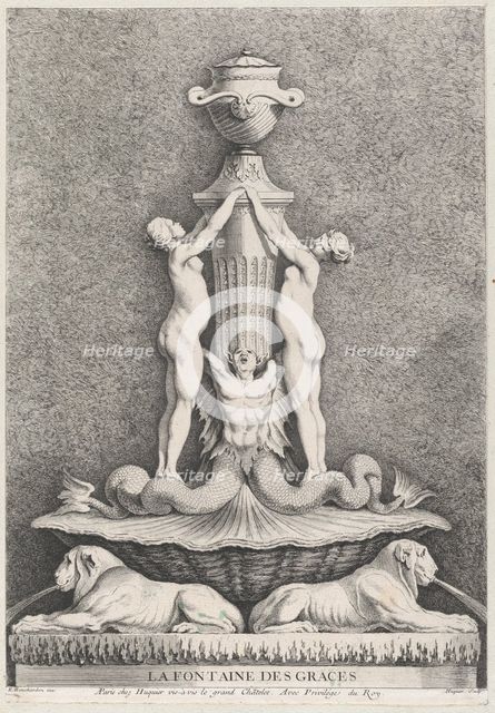 The Fountain of the Graces, 1737. Creator: Gabriel Huquier.