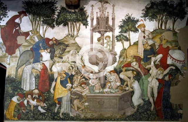 The Fountain of Youth, c.1420. Creator: Master of Manta (Maestro del Castello della Manta) (active 1420s).