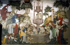 The Fountain of Youth, c.1420. Creator: Master of Manta (Maestro del Castello della Manta) (active 1420s)