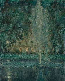 The fountain at night, 1937. Creator: Le Sidaner, Henri (1862-1939)