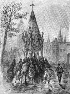 The Fountain - Broad Sanctuary 1872. Creator: Gustave Doré