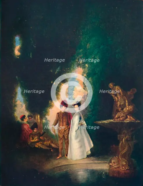 'The Fountain', c18th century, (1911). Artist: Jean-Antoine Watteau.
