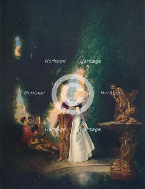 'The Fountain', c18th century, (1911). Artist: Jean-Antoine Watteau.