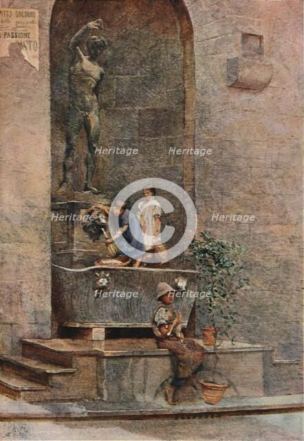 'The Fountain', c1904. Artist: Herbert Alexander Collins.