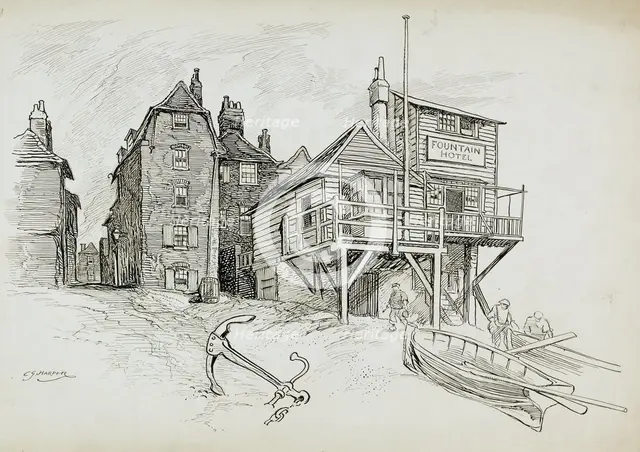 The Fountain Hotel, Deal, Kent, 1892-1933. Artist: Charles George Harper.
