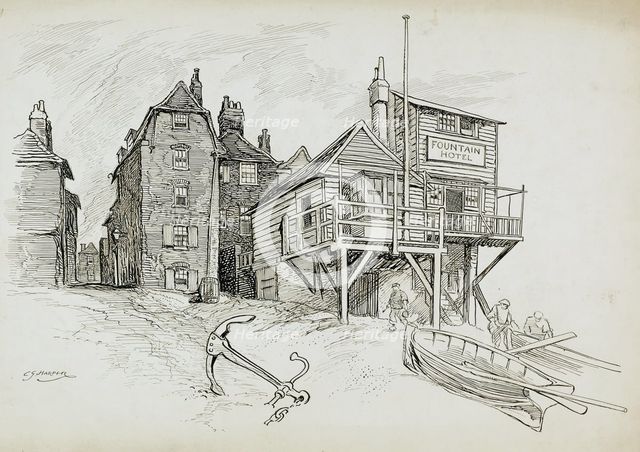The Fountain Hotel, Deal, Kent, 1892-1933. Artist: Charles George Harper.