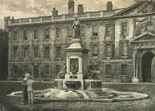 The Fountain, King's College, Cambridge late 19th century. Creator: Unknown