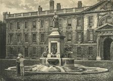 The Fountain, King's College, Cambridge late 19th century. Creator: Unknown