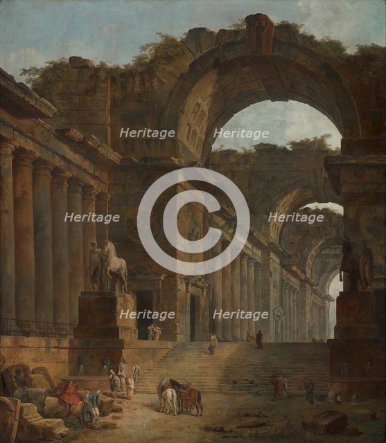 The Fountains, 1787/88. Creator: Hubert Robert.