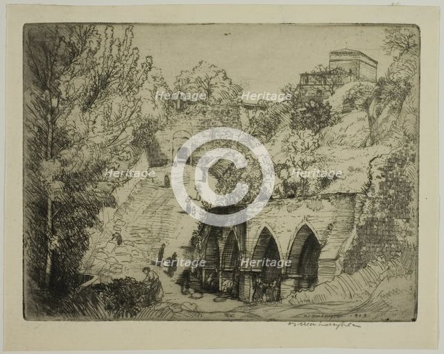 The Fountains, 1909. Creator: Donald Shaw MacLaughlan.