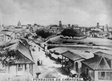 The foundation of Camagüey, Cuba, c1910