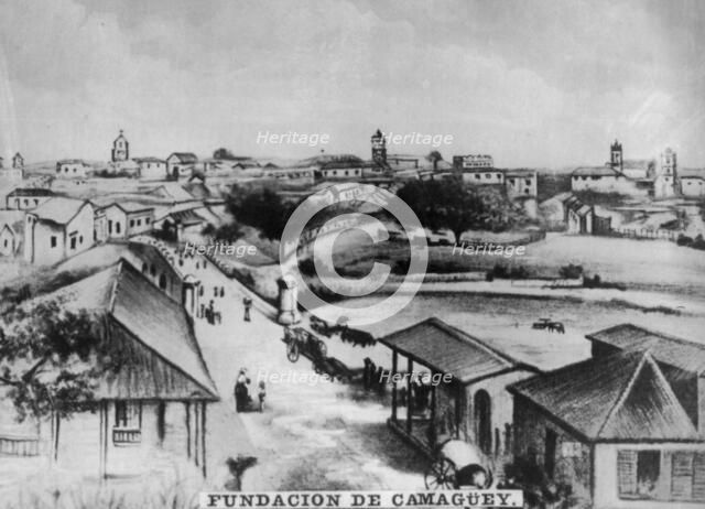 The foundation of Camagüey, Cuba, c1910. Artist: Unknown