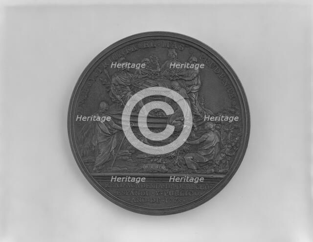 The Foundation of the Royal Academy of Mexico (image 2 of 2), 1778. Creator: Jerónimo Antonio Gil.