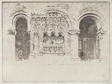 The Founder's Tomb, Church of Saint Bartholomew the Great, 1903. Creator: Joseph Pennell
