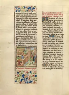 The Founding of Alexandria-in-Caucaso; Livre des fais d'Alexandre le grant, about 1470-1475. Creator: Master of the Jardin de vertueuse consolation