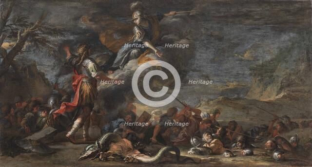 The Founding of Thebes (Cadmus founded Thebes), 1661. Creator: Rosa, Salvatore (1615-1673).