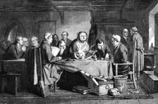 "The Foundling", by G. B. O'Neill, in the National Gallery, South Kensington Museum, 1861. Creator: W Thomas