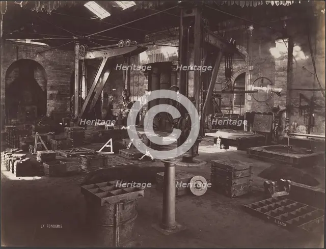 The Foundry, 1870s-80s. Creator: Louis Lafon.