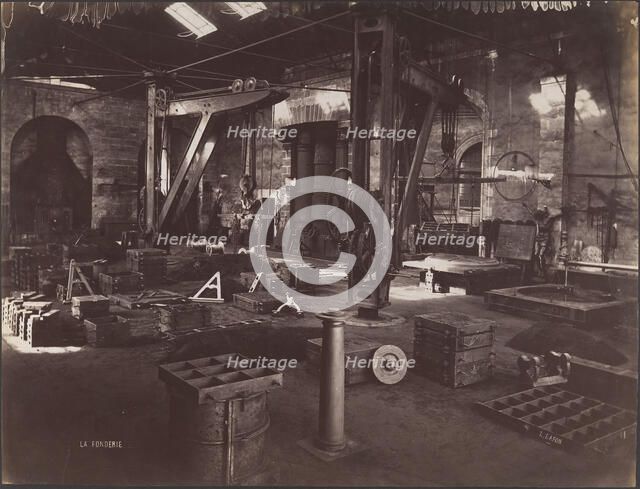 The Foundry, 1870s-80s. Creator: Louis Lafon.