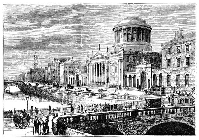 The Four Courts, Dublin, Ireland, 1900. Artist: Unknown