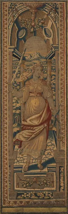 The Four Cardinal Virtues: Justice, c. 1550/1600. Creator: Unknown