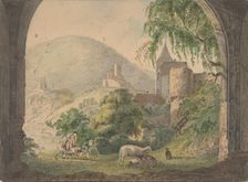 The Four Castles of Neckarsteinach, 1800-1818. Creator: Carl Philipp Fohr