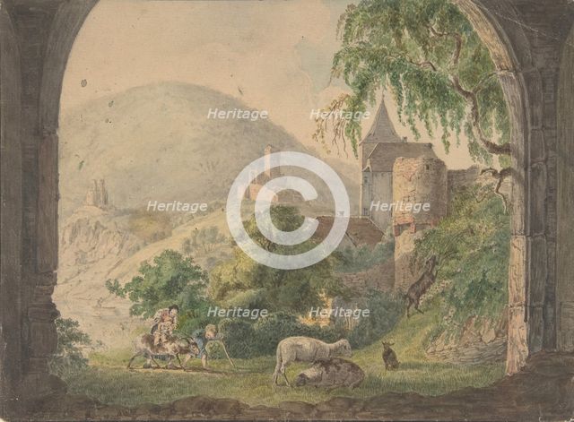 The Four Castles of Neckarsteinach, 1800-1818. Creator: Carl Philipp Fohr.