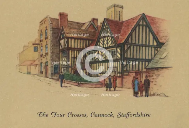 'The Four Crosses, Cannock, Staffordshire', 1939. Artist: Unknown.