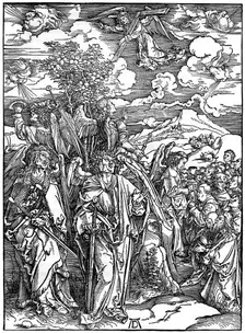 The Four Angels holding the winds 1498, (1936). Artist: Albrecht Dürer