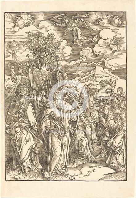 The Four Angels Holding the Winds, 1498. Creator: Albrecht Durer.