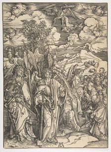 The Four Angels Holding the Winds, from The Apocalypse, German Edition, 1498, ca. 1498. Creator: Albrecht Durer