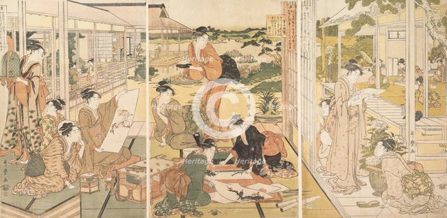 The Four Accomplishments (Kinkishoga), ca. 1788-90. Creator: Kitagawa Utamaro.
