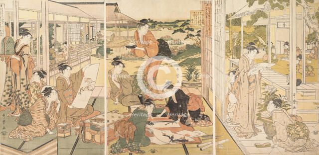 The Four Accomplishments (Kinkishoga), ca. 1788-90. Creator: Kitagawa Utamaro.