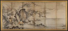 The Four Accomplishments, late 1500s. Creator: Kano Shoei (Japanese, 1519-1592), attributed to