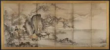 The Four Accomplishments, late 1500s. Creator: Kano Shoei (Japanese, 1519-1592), attributed to