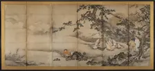 The Four Accomplishments, late 1500s. Creator: Kano Shoei (Japanese, 1519-1592)