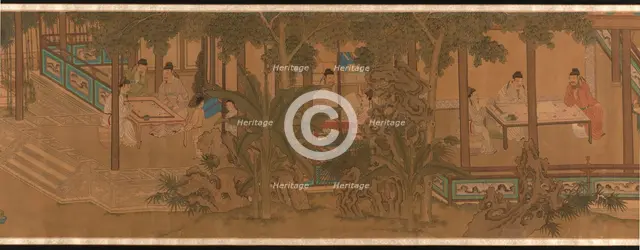 The Four Accomplishments, Qing dynasty (1644-1911), 19th century. Creator: Wang Ning.