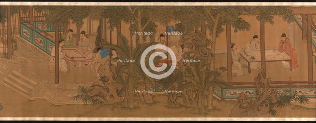 The Four Accomplishments, Qing dynasty (1644-1911), 19th century. Creator: Wang Ning.