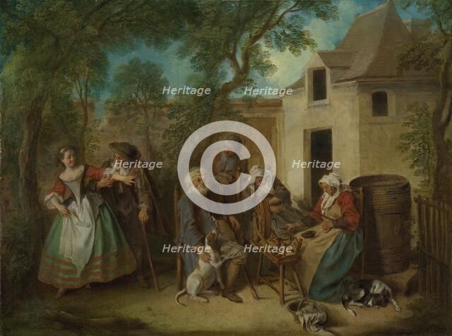 The Four Ages of Man: Old Age, ca 1735. Artist: Lancret, Nicolas (1690-1743)