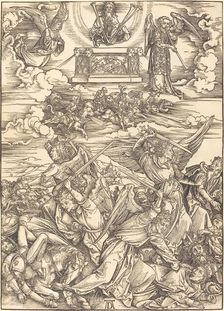 The Four Avenging Angels, probably c. 1496/1498. Creator: Albrecht Durer