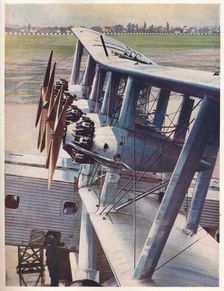 The four Bristol Jupiter engines of the Imperial Airways liner Scylla c1936 (c1937)