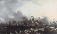 The Four Day's Battle, 11-14 June 1666, 1666-1708. Creator: Ludolf Backhuysen I